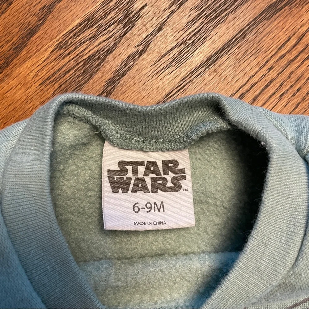 Star Wars Yoda Kids Shirt - Green and Gray 6-9 months